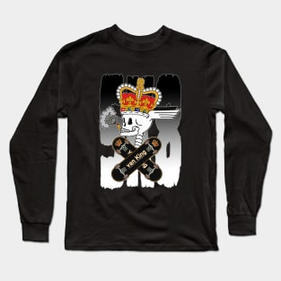 van King - King Royal Skull Metal SK8 - The Streets Are My Kingdom Long Sleeve T-Shirt